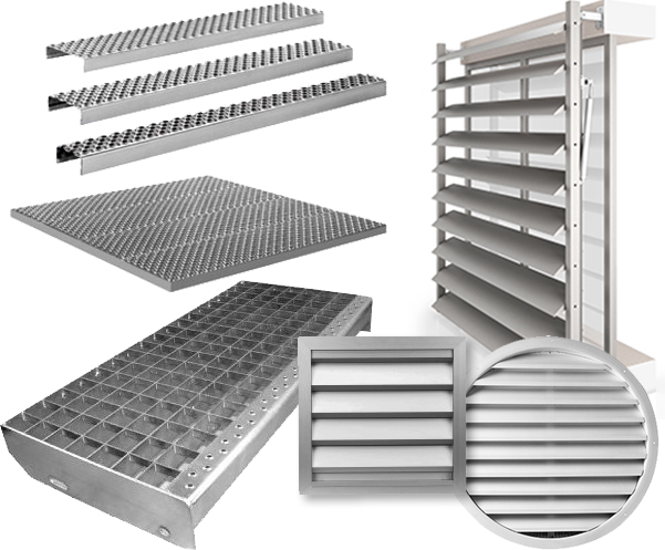 GRILLE DE VENTILATION EN ALUMINIUM BRUT